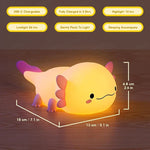 Veilleuse axolotl en silicone - Vignette | Veilleuse Bébé