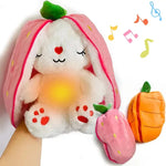 Veilleuse peluche lapin respiration & berceuse - Vignette | Veilleuse Bébé