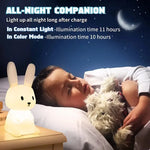 Veilleuse bébé lapin en silicone - Vignette | Veilleuse Bébé