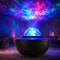 Projecteur ciel etoile musical allume dans une chambre cosy