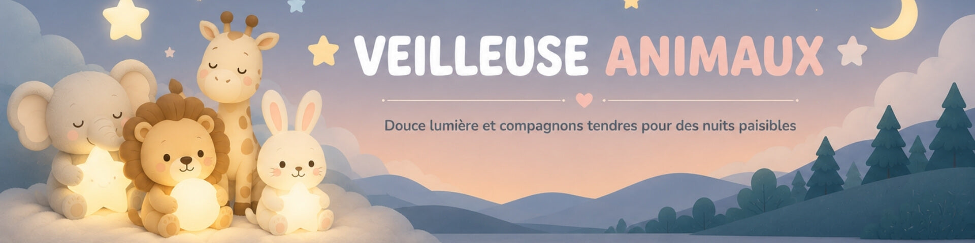 Veilleuse animaux
