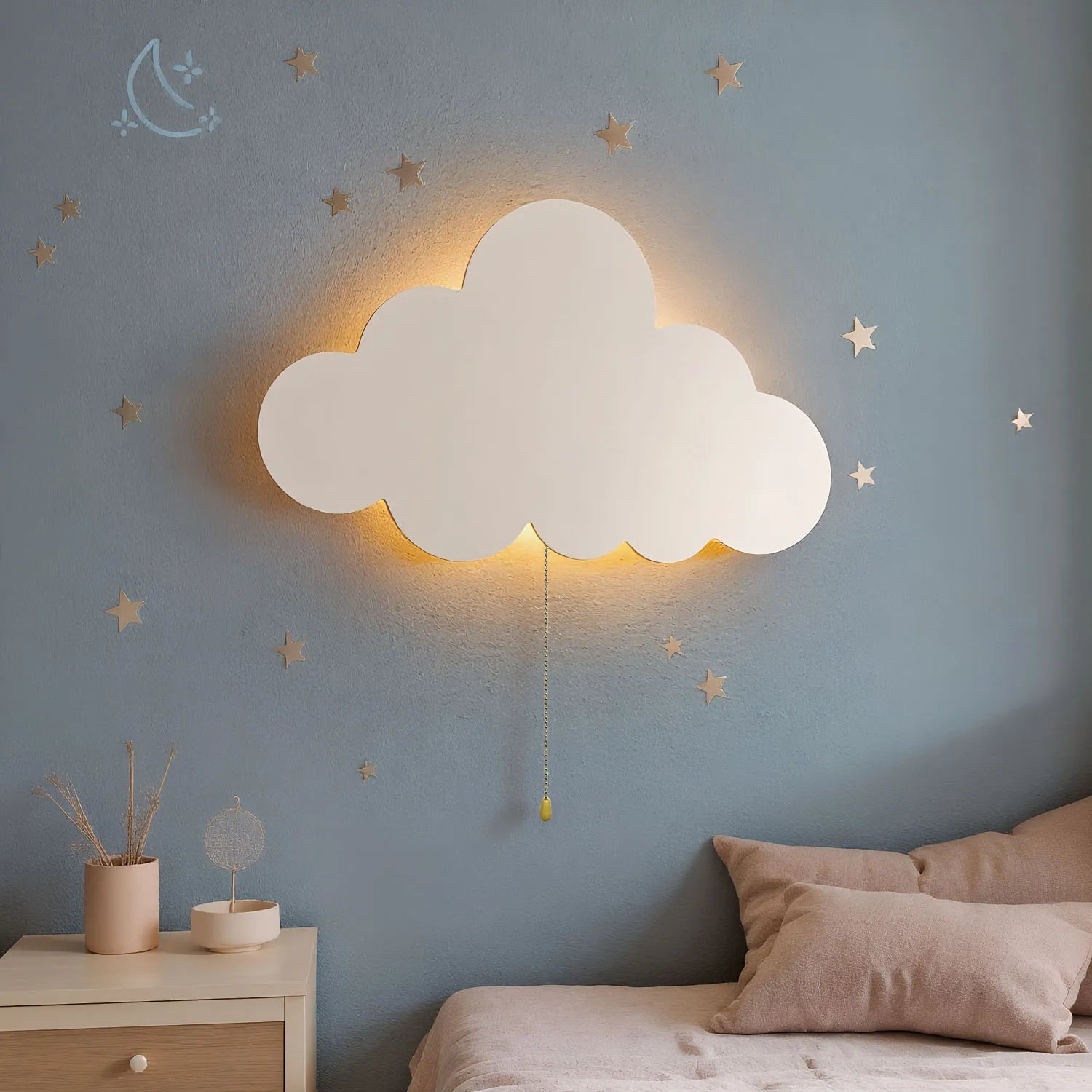 Veilleuse bébé murale nuage flottant — vue 3