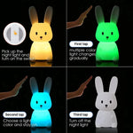 Veilleuse bébé lapin en silicone - Vignette | Veilleuse Bébé
