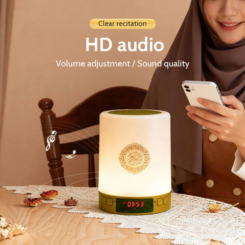 Veilleuse coranique avec réveil Azan et enceinte Bluetooth — vue 5