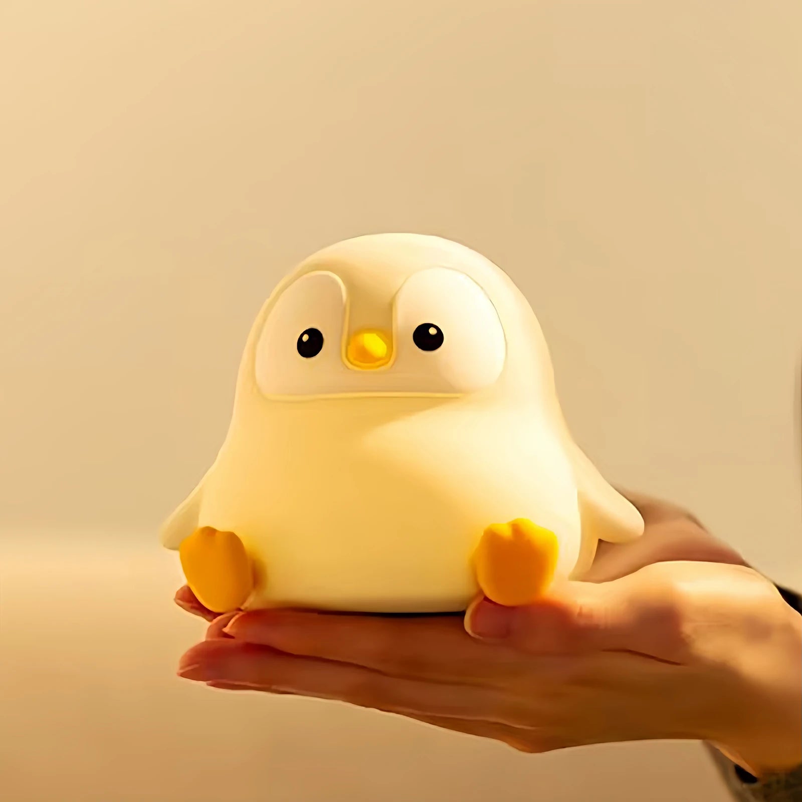 Veilleuse pingouin en silicone rechargeable — vue 3