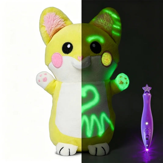 Veilleuse Peluche Dessin Phosphorescent - Renard