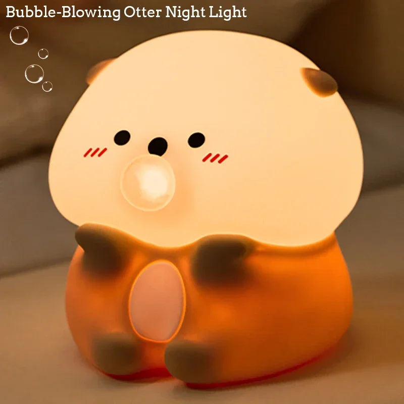 Veilleuse bébé loutre en silicone — vue 7