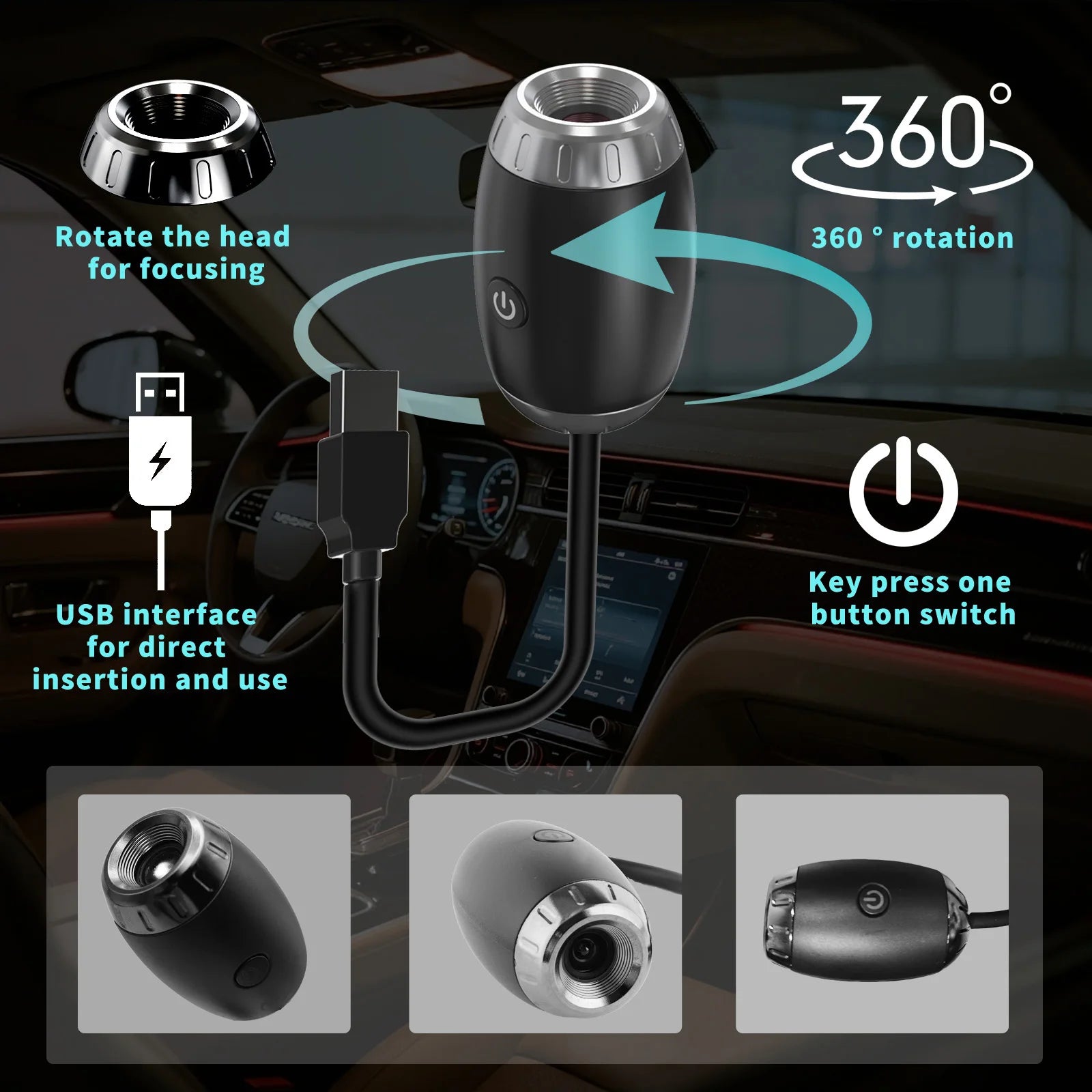 Projecteur galaxie USB — vue 2