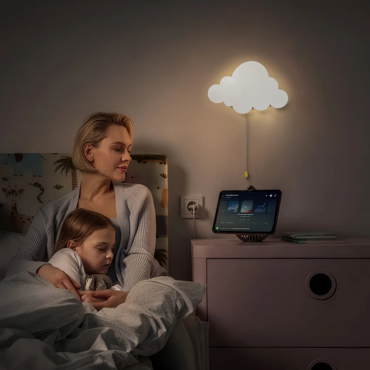 Veilleuse bébé murale nuage flottant — vue 2
