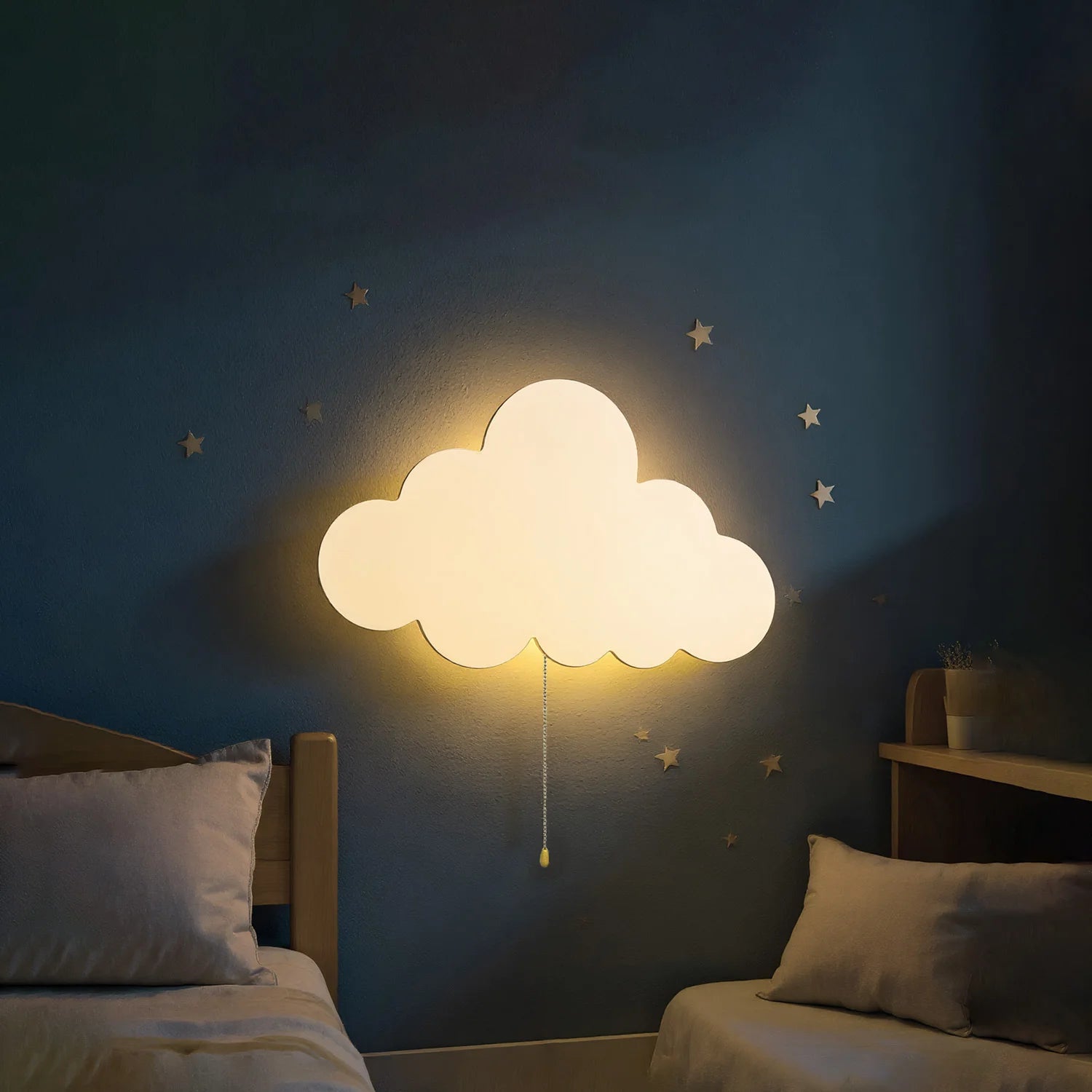 Veilleuse bébé murale nuage flottant