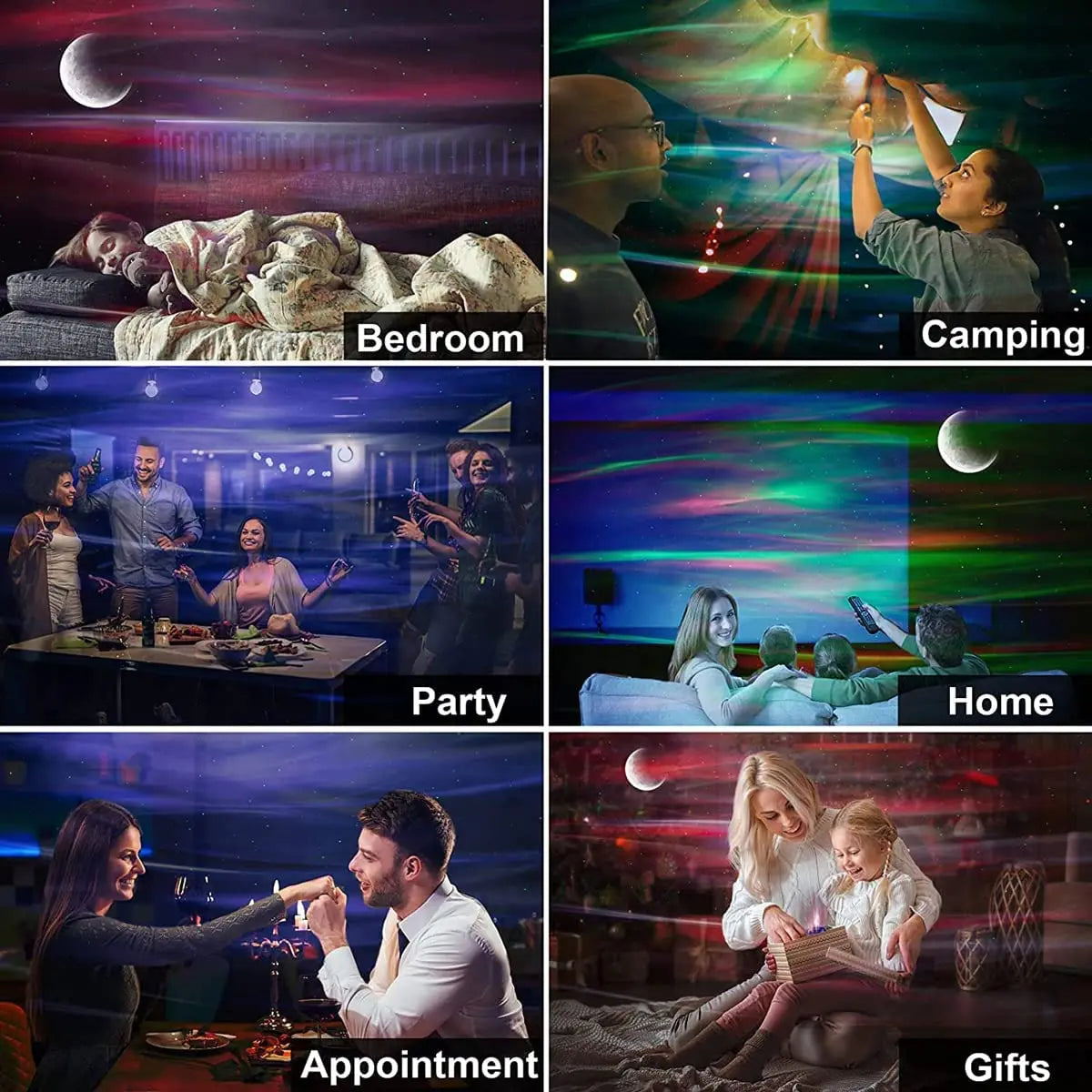 Projecteur étoile plafond Aurora — vue 6