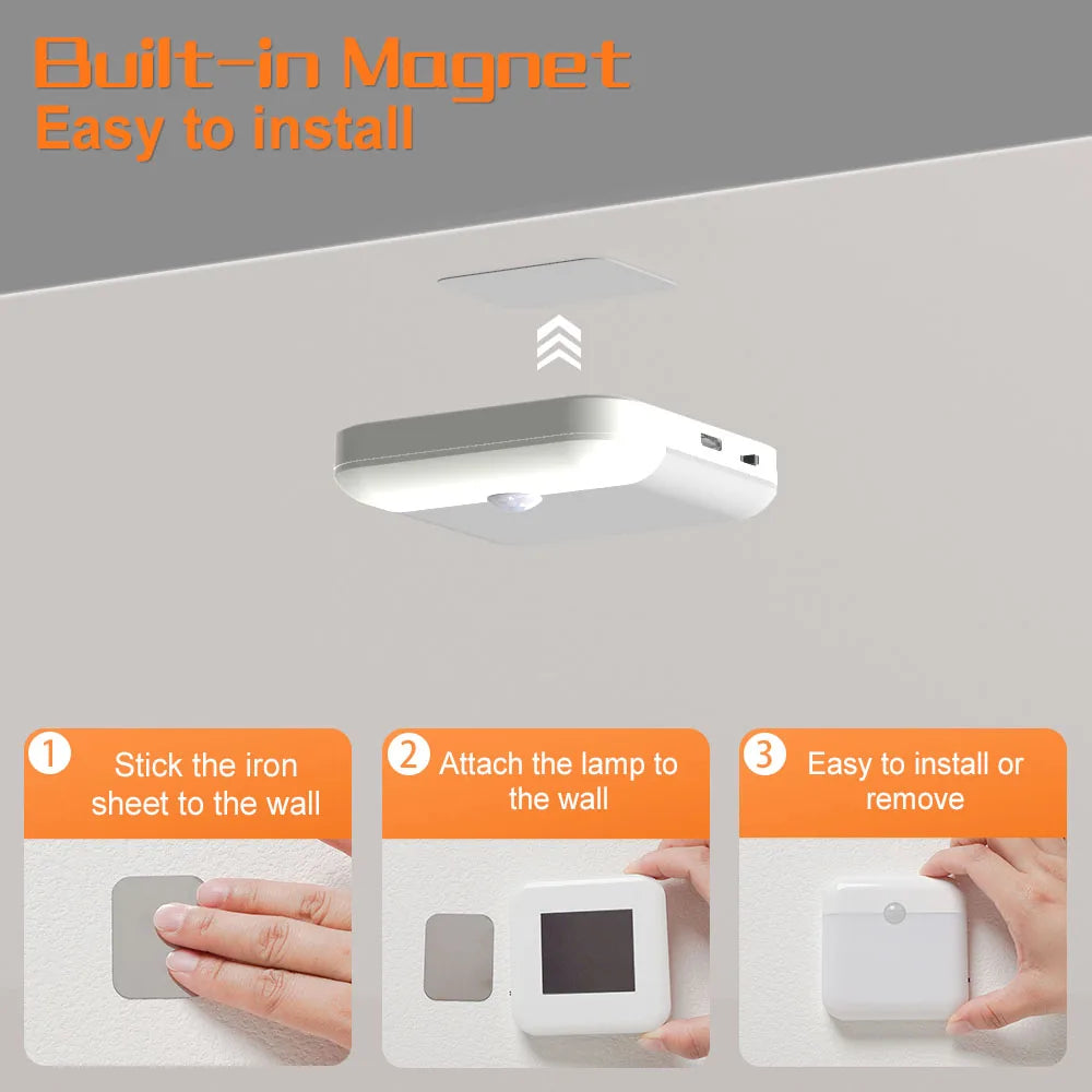 Veilleuse à capteur de mouvement rechargeable USB-C — vue 5
