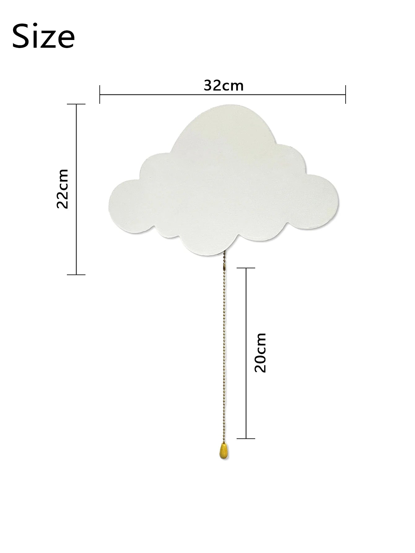 Veilleuse bébé murale nuage flottant — vue 4
