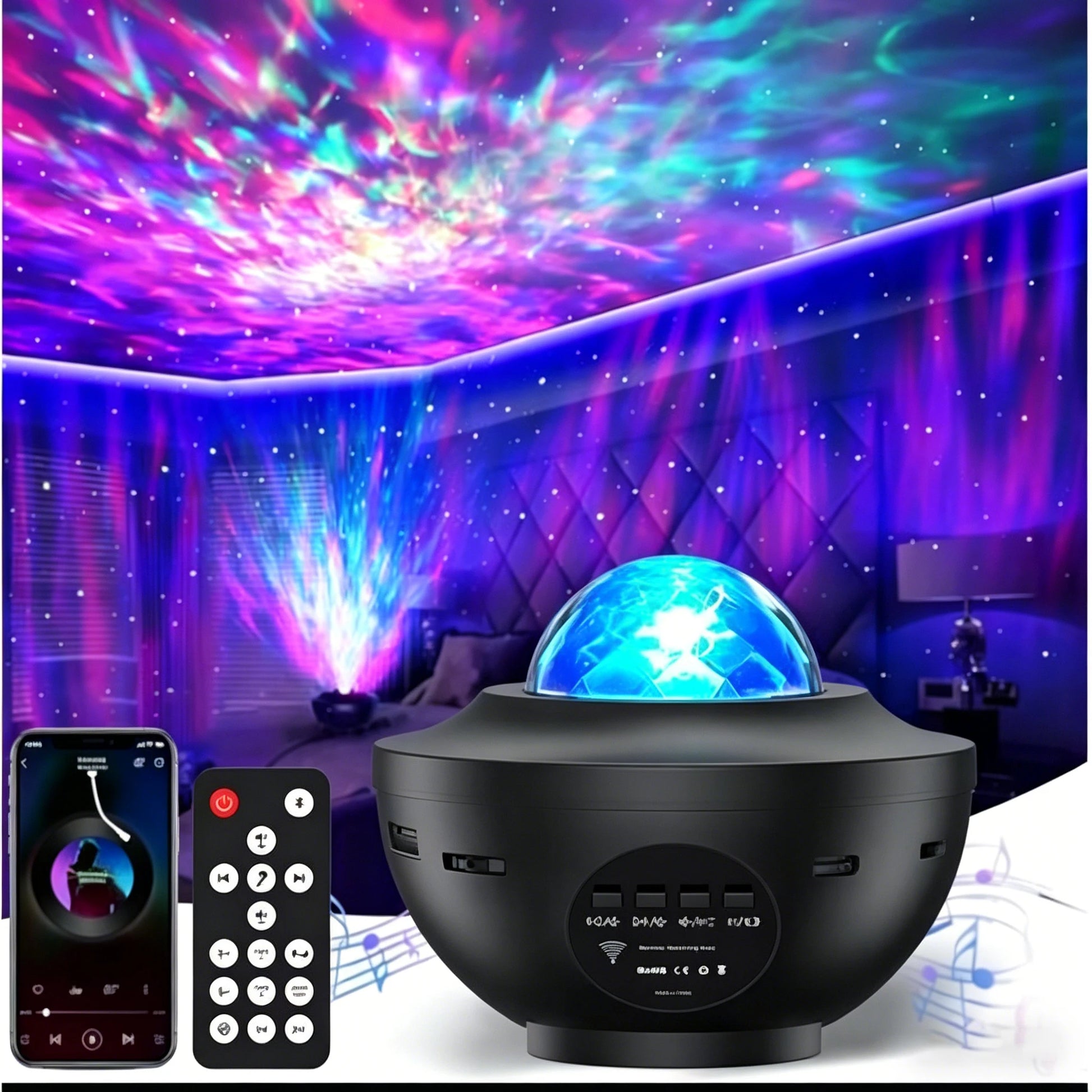 Projecteur ciel étoilé musical