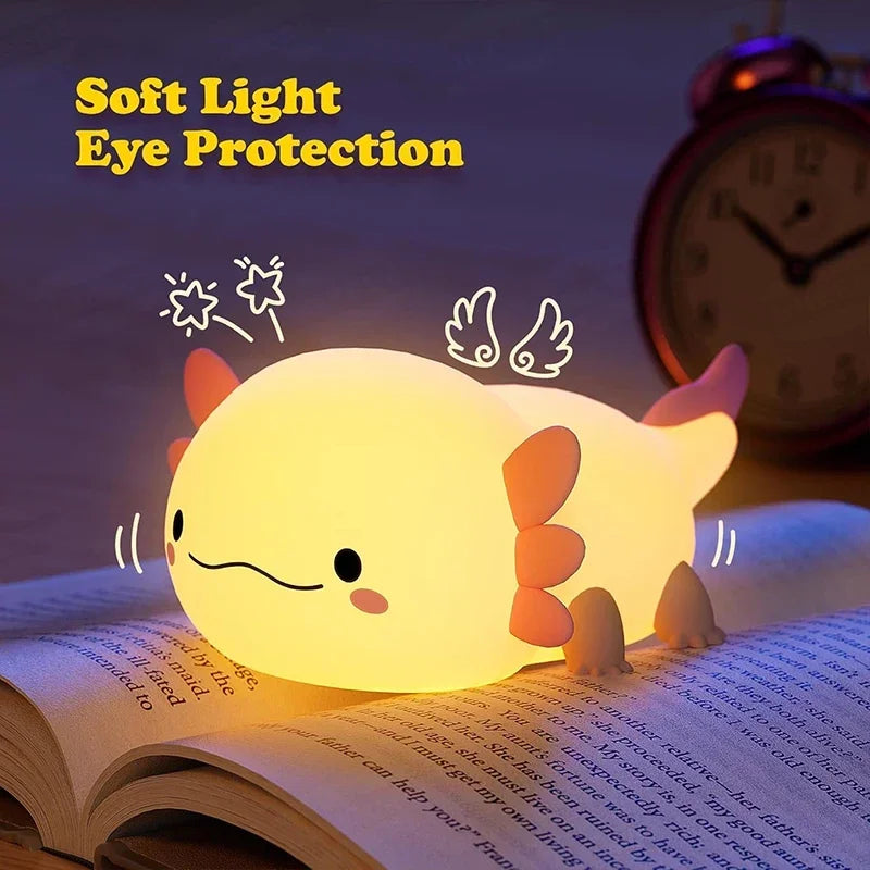 Veilleuse axolotl en silicone — vue 5