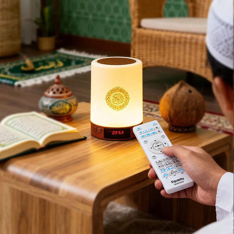 Veilleuse coranique avec réveil Azan et enceinte Bluetooth — vue 9