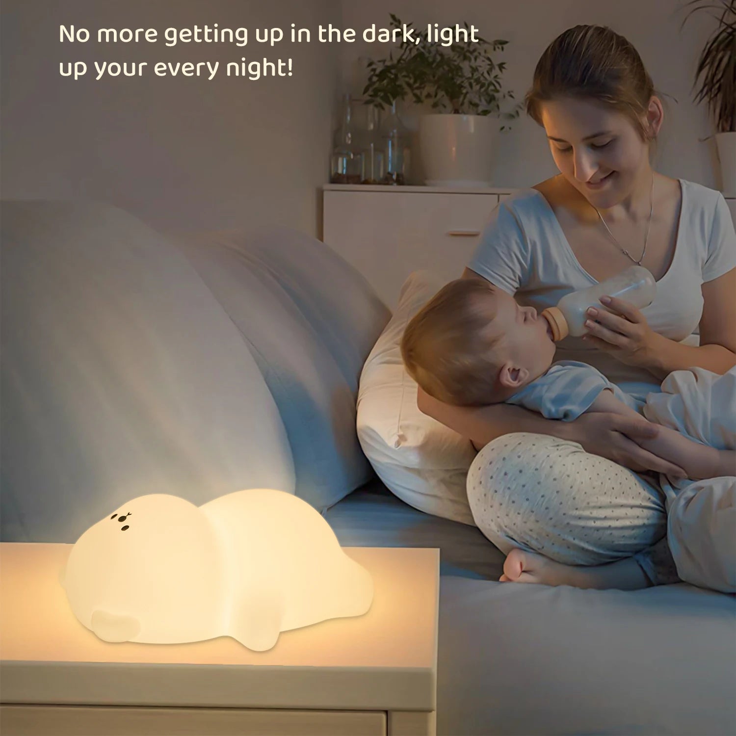 Veilleuse bébé ours en silicone — vue 6