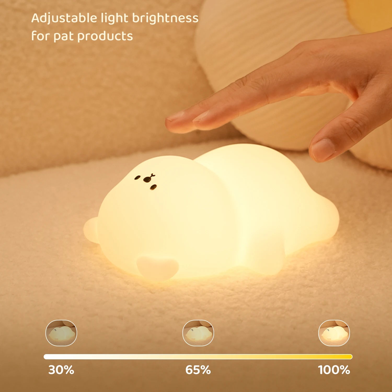 Veilleuse bébé ours en silicone — vue 4