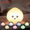 Veilleuse Bao kawaii en silicone, forme de petit pain vapeur souriant