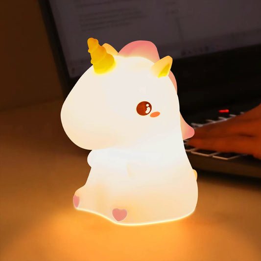Veilleuse licorne en silicone