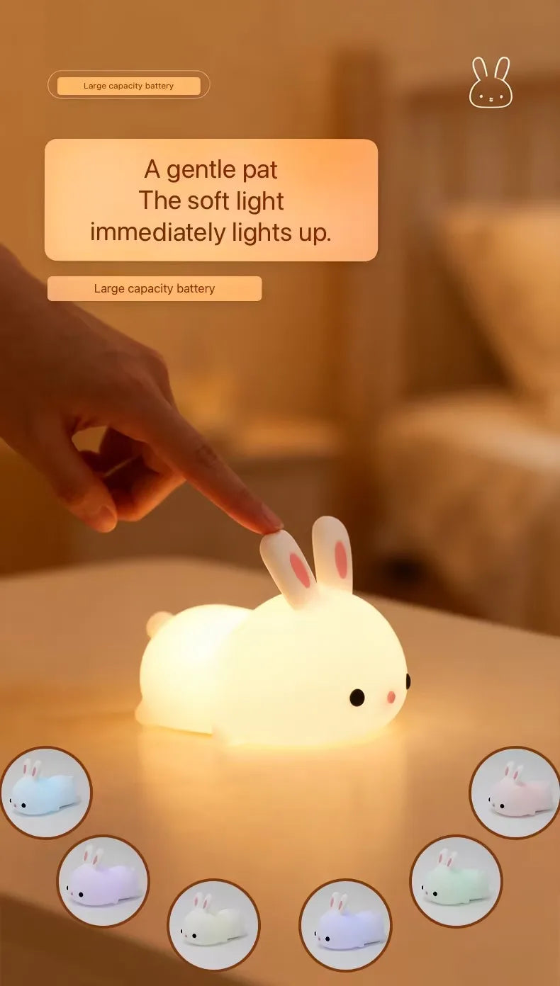 Veilleuse bébé lapin RGB — vue 4