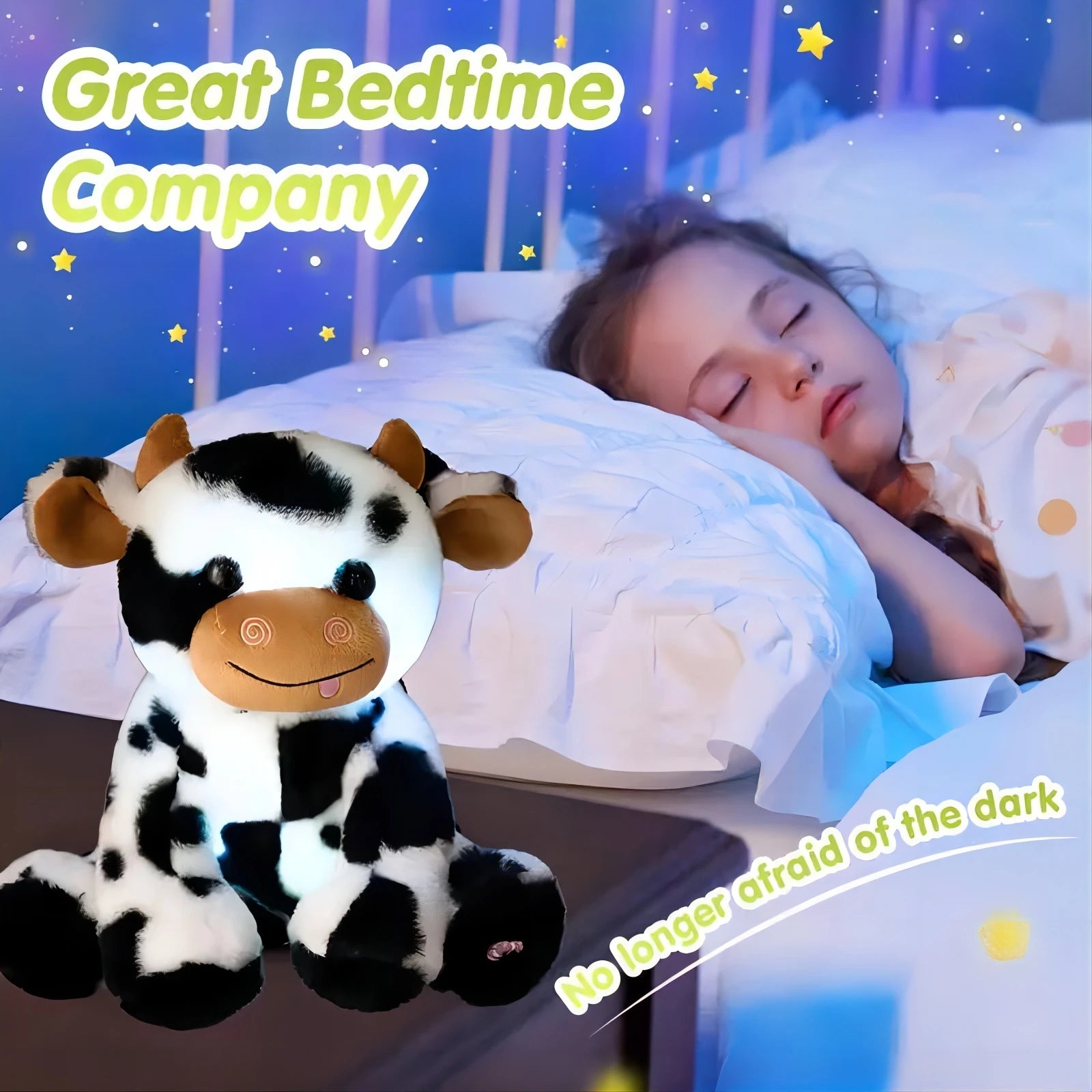Veilleuse peluche vache — vue 3