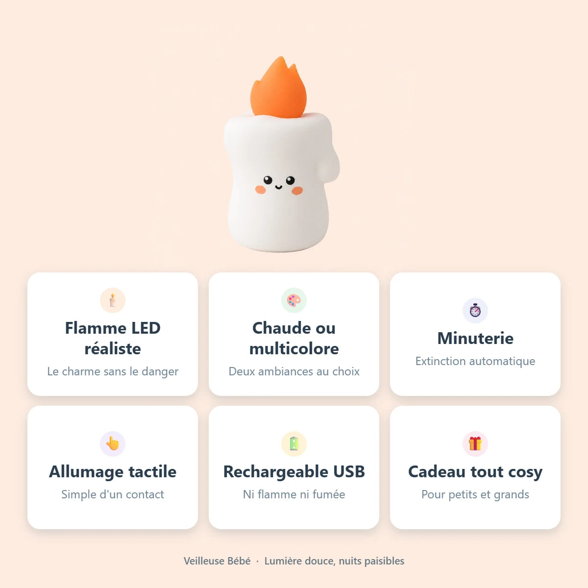 Infographie — atouts de la veilleuse