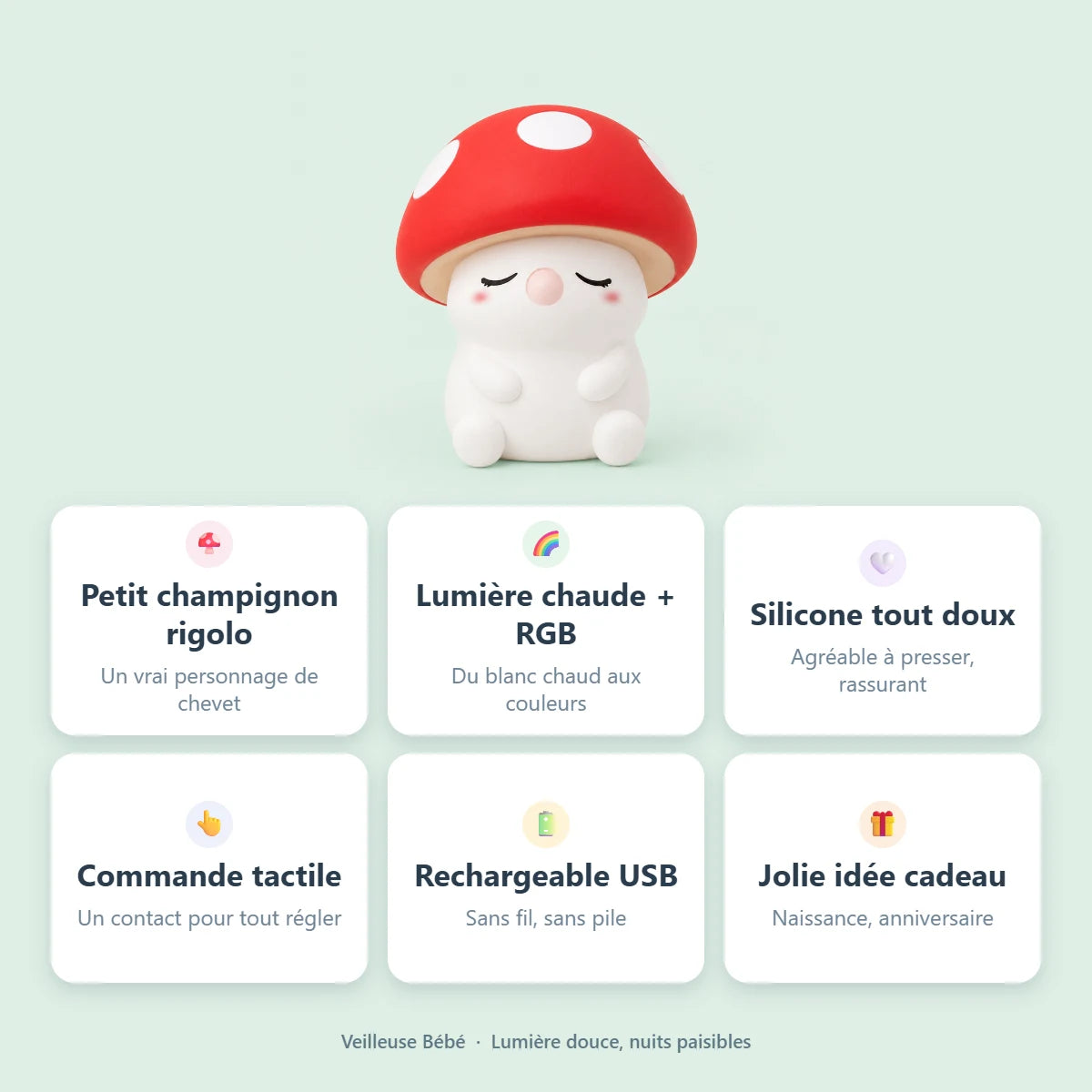 Infographie — atouts de la veilleuse