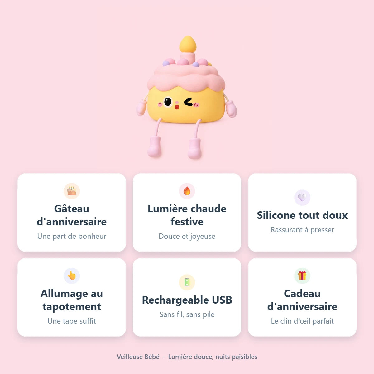 Infographie — atouts de la veilleuse
