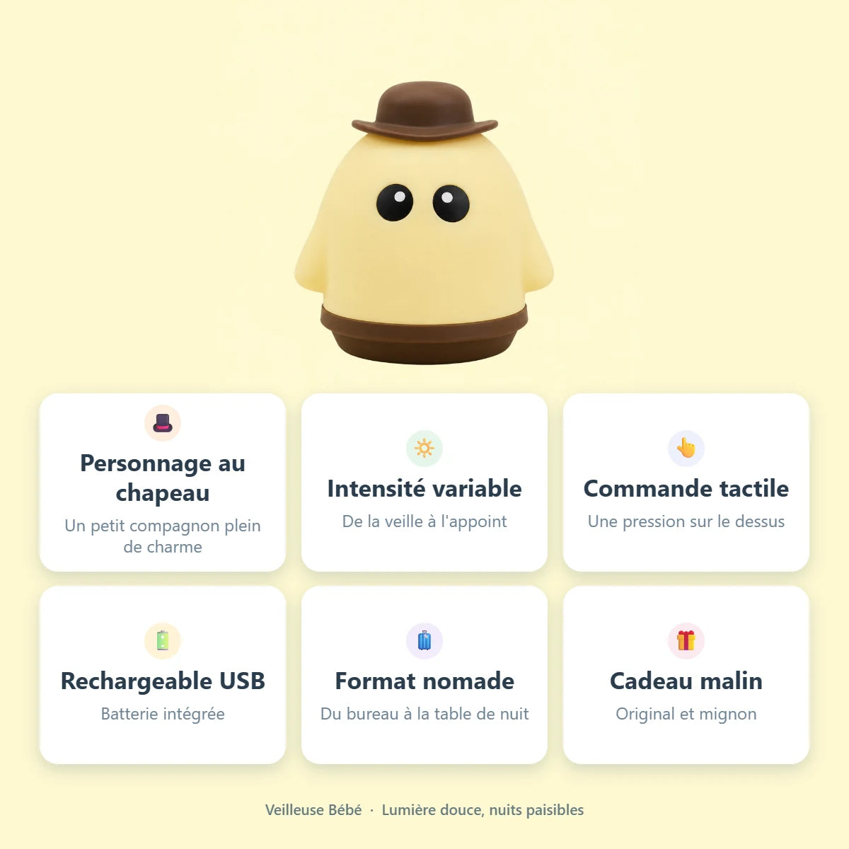 Infographie — atouts de la veilleuse