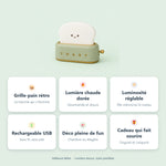 Veilleuse Toast en Silicone - Vignette | Veilleuse Bébé