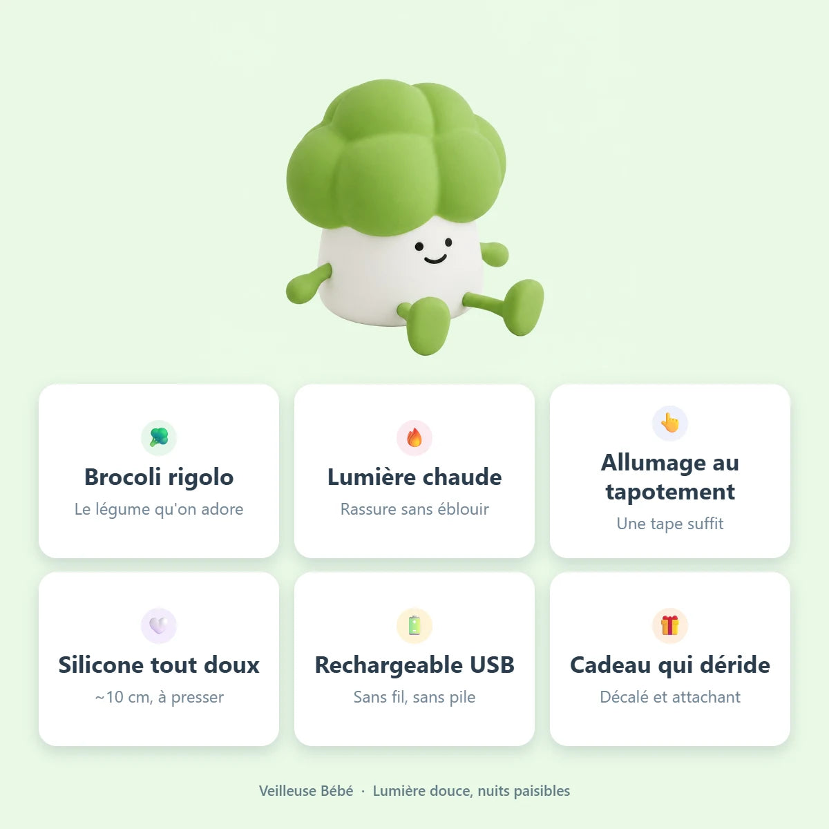 Infographie — atouts de la veilleuse