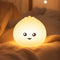 Veilleuse bao silicone allumee lueur chaude, ambiance chambre bebe cosy