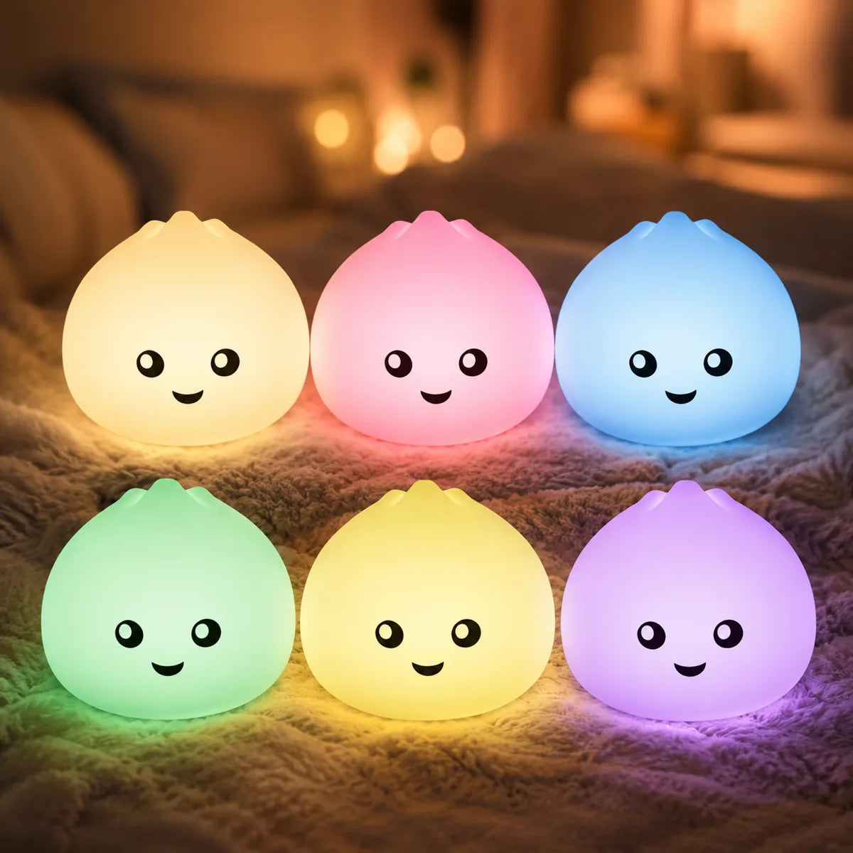 Veilleuse bao - coloris RGB, ambiance cosy