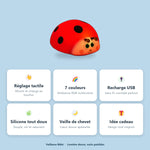 Veilleuse coccinelle en silicone - Vignette | Veilleuse Bébé