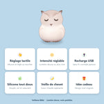 Veilleuse Hibou en Silicone - Vignette | Veilleuse Bébé