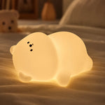Veilleuse bébé ours en silicone - Vignette | Veilleuse Bébé